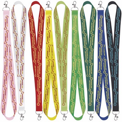 Universal Source® 1" Satin Screen Print Lanyard