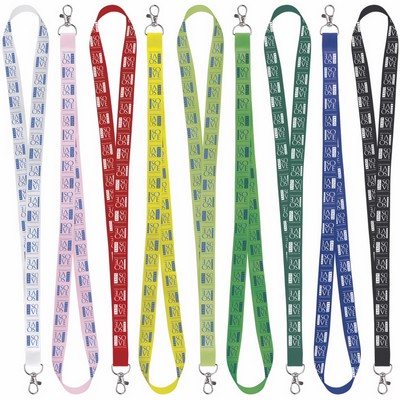 Universal Source® 3/4" Satin Screen Print Lanyard