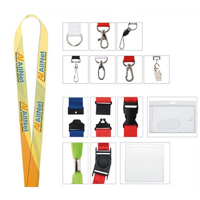Universal Source® 5/8" Polyester 4 Color Lanyard